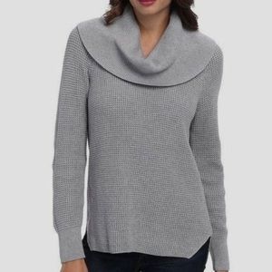 MICHAEL KORS CASUAL WAFFLE KNIT COWL NECK SWEATER